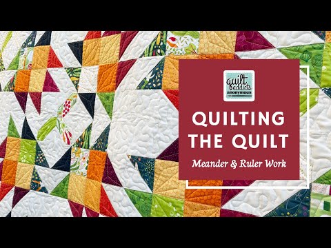 Meander Background Filler & Ruler Work Quilting Tutorial! Flower Patch