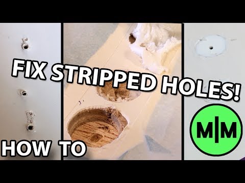 Fix stripped holes in furniture