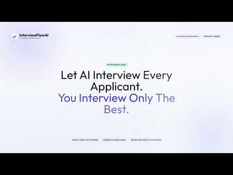 InterviewFlowAI 공식 영상 미리보기