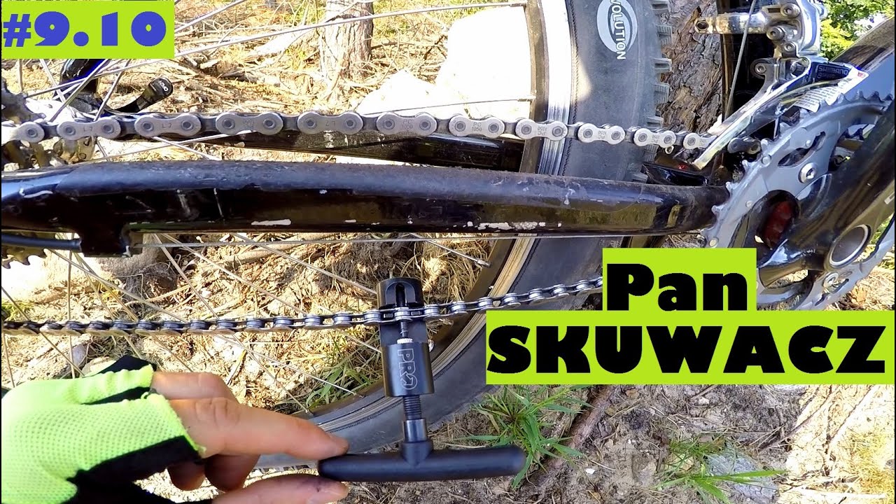Skuwacz do łańcucha. Jak rozpiąć / ściągnąć łańcuch z roweru. Skuwanie łańcucha.