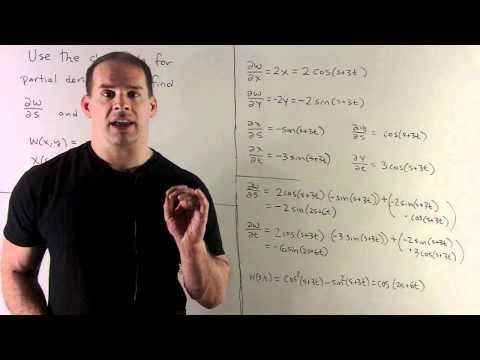 Example of Chain Rule for Partial Derivatives