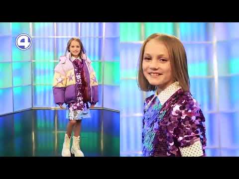 Яркие сочетания фиолетовых и зелёных оттенков в детской одежде