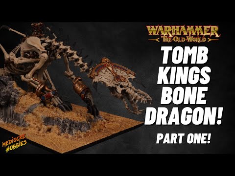 How to paint The Necrolith Bone Dragon for Tombs Kings (Part One!) in #theoldworld