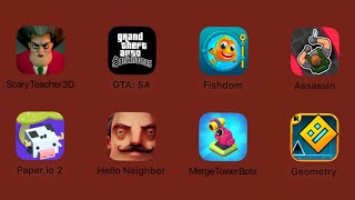 Paper.io 2 Hello Neighbor Merge TowerBots Geometry