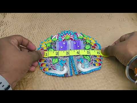 Bal Krishna ji Poshak in Purple Color Zardosi Resham Diamond Work Peacock Design Poshak 6 inches video