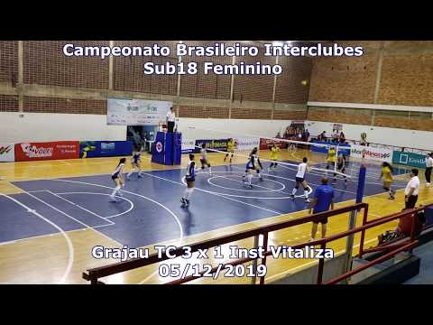 CBI Sub18 Volei Feminino - Grajau TC 3 x 1 Inst Vitaliza - 05/12/2019