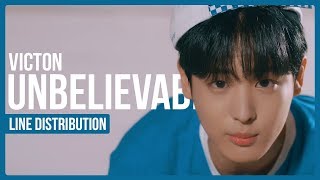 VICTON - Unbelievable Line Distribution (Color Coded)