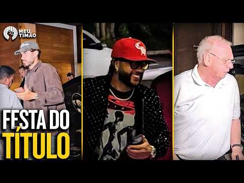 JOGADORES E COMISSÃO CHEGAM PARA COMEMORAR TÍTULO DO CORINTHIANS DA SUPERCOPA 2026