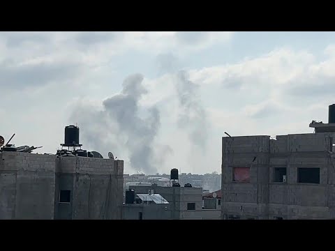 Smoke rises after strikes in northern Gaza | AFP