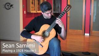 Video thumbnail for Granados 'La Maja de Goya' played by Sean Samimi on a 1928 Hermann Hauser I, ex Celedonio Romero by Guitar Salon International