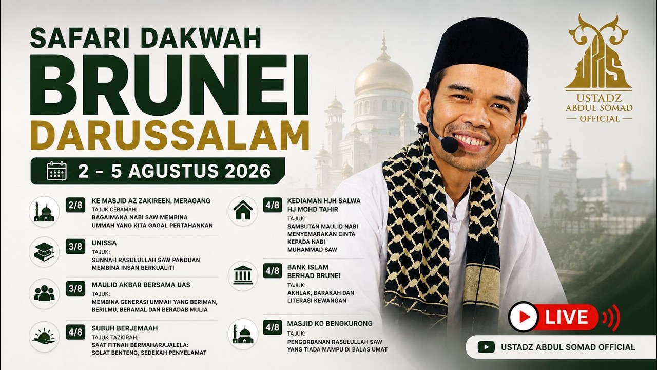 LIVE BRUNEI | BAGAIMANA NABI MEMBINA UMMAH YANG GAGAL KITA PERTAHANKAN