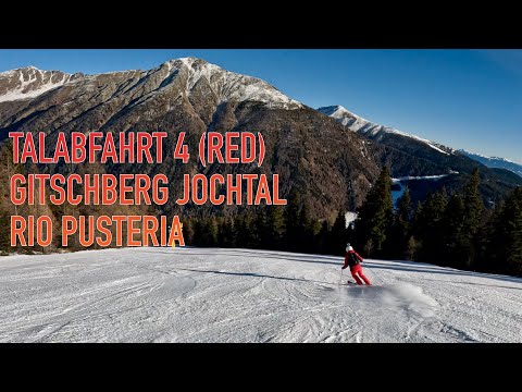 ⛷️ Talabfahrt 4 RED, Gitschberg Jochtal, Rio Pusteria, 4K
