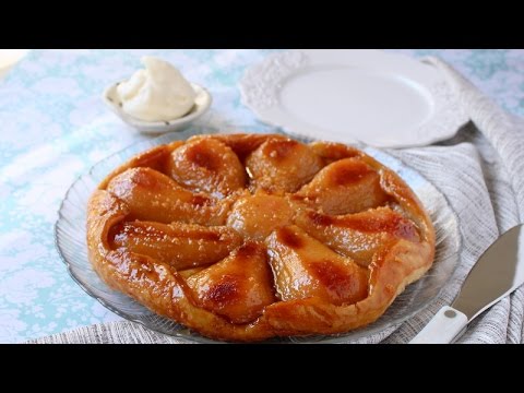 Caramelized Pear Ginger Tart (Tart Tatin)