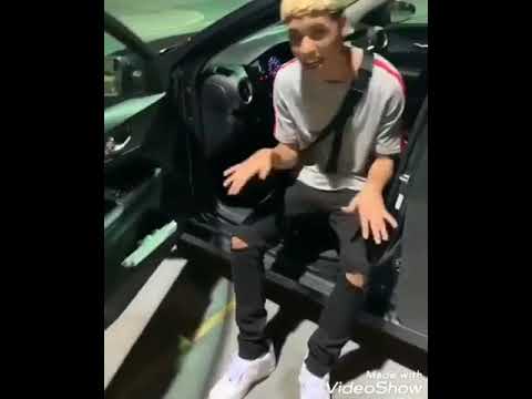 Jota rivers en su nuevo carro improvisando un buen freestyle
