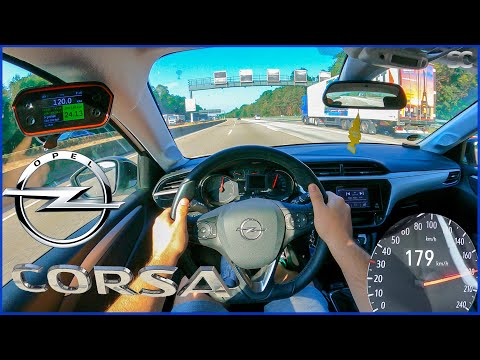 Opel Corsa F (2021) - Autobahn Top Speed Drive POV