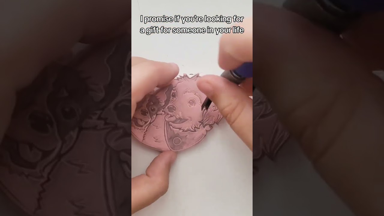 The cutest sibling pupperonis on a custom rubber stamp ♡