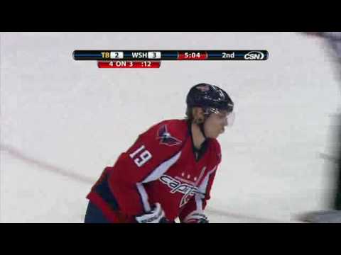 03/04/2010 Nicklas Backstrom sacrifices himself for the team