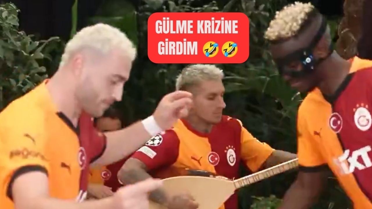 Galatasaray Oyuncuları Sahnede: Saz ve Darbuka ile Müzikli Şov! 😂🤣 #galatasaray #viral