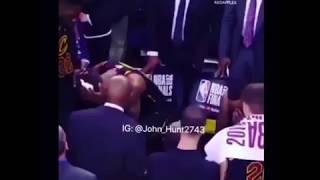 LEBRON JAMES CRIES ON THE BENCH AFTER GAME 1 FINALS GAME (REALLY FUN)