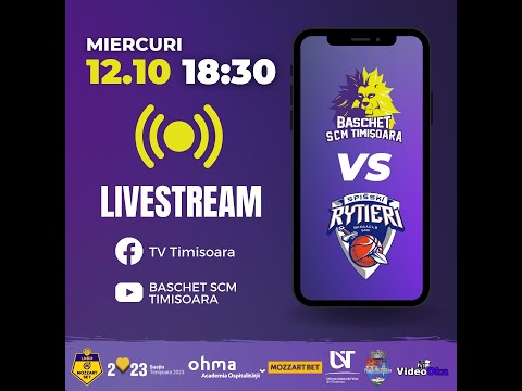 Alpe Adria Cup: SCM OHMA Mozzart Bet Timişoara - Spišskí Rytieri