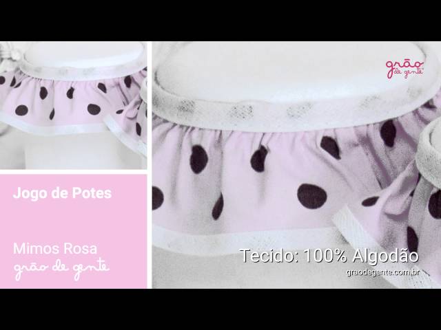 Jogo de Potes Mimos Rosa | Red: 54227