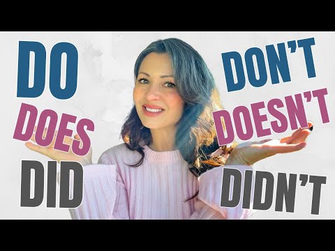 El Mejor Video para Aprender DO, DOES, DID, DON'T, DOESN'T y DIDNT en Inglés