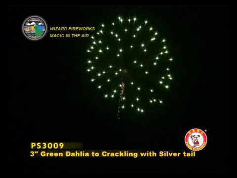 SA075DA05 - 3 INCH SHELL - WIZARD FIREWORKS - PS3009