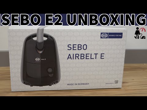 SEBO Airbelt E2 Canister Vacuum Cleaner Unboxing & Suction Test