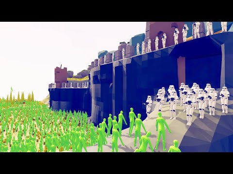 Zombies invaded the Helms Deep & Starwars Defend Castle - Totally Accurate Battle Simulator TABS