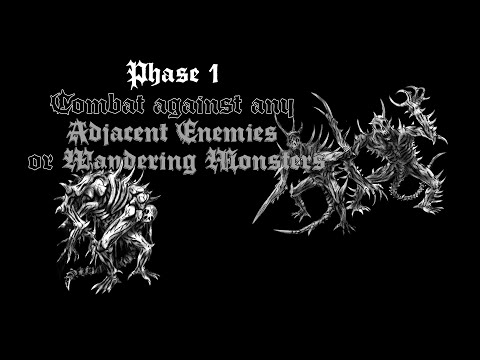 CAVE EVIL How To Play: PHASE 1: Combat against adjacent Enemies