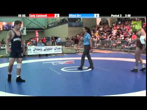 Men`s Freestyle 80 KG Cody Caldwell vs. Ethan Orr