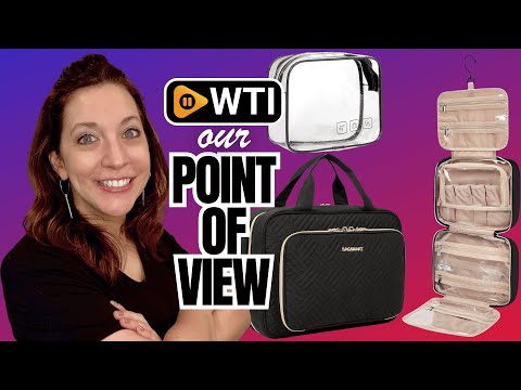 BAGSMART Toiletry Bag Hanging Travel Makeup Organizer with TSA Approved Transparent Cosmetic Bag Makeup Bag for Full Sized Toiletries - WTI product video review