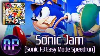 Sonic Jam (Sega Saturn) Sonic 1-3 Easy Mode Speedrun