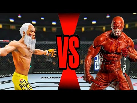Crazy Fight 🔥🐉 Old Bruce Lee vs. Daredevil - EA Sports UFC 4
