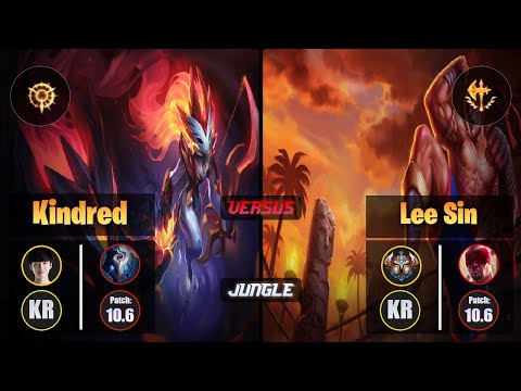 Peanut KINDRED (Jungle) [Press the Attack] VS LEE SIN - Challenger KR Patch 10.6