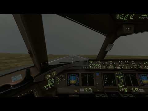 Boeing 777 pousando no Aeroporto Internacional Comandante Armando Tola