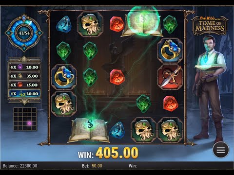 VERY RARE! 🔥 Three BIG WINS in a row! RICH WILDE AND THE TOME OF MADNESS! - slots BIG WIN! 🤑