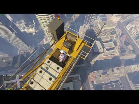 GTA Online E55 managed to save the heli, but he die when jump out of a building