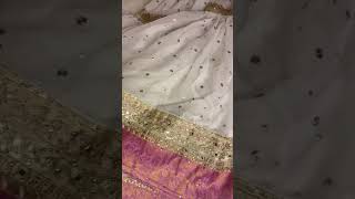 Off-White Embroidered Chiffon Gharara - Video 1