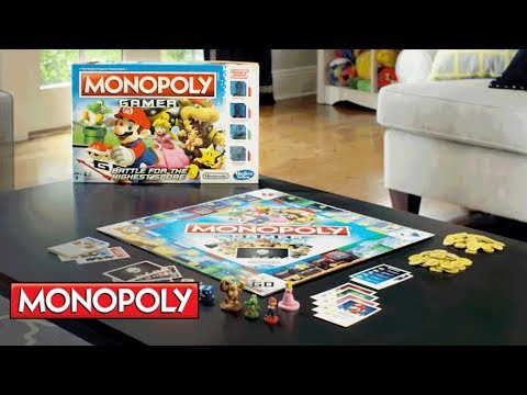 Monopoly Gamer w/ Mario, Princess Peach, Donkey Kong & Yoshi - Hasbro Gaming