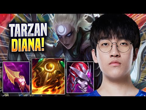 TARZAN IS SO CLEAN WITH DIANA! - LNG Tarzan Plays Diana JUNGLE vs Rek'sai! | Season 2022