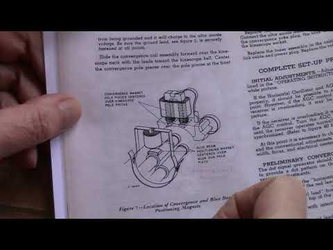 1956 RCA color TV (CTC5 Westcott) part 8: Convergence procedure