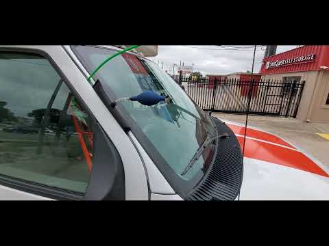 Part of a video titled HOW TO UNLOCK A UHAUL TRUCK WITHOUT A KEY - YouTube