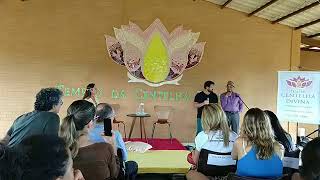 Inauguração do Templo da Centelha Divina, em Alto Paraíso, com Amit Goswami
