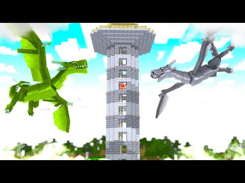 Insane Dragon Wizard Tower in Minecraft!