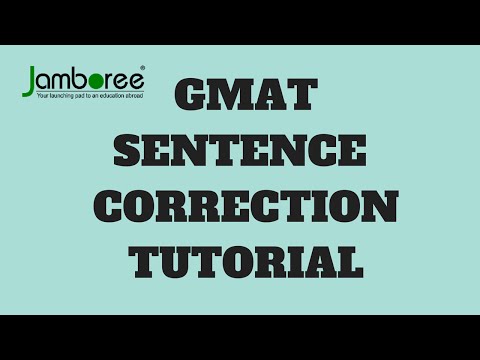 GMAT Sentence Correction: Tutorial
