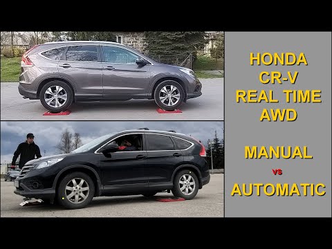SLIP TEST - AWD FAIL? 2013 Honda CR-V Real Time AWD - MANUAL vs AUTOMATIC - @4x4.tests.on.rollers