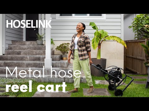 Hoselink Charcoal Metal Hose Reel Cart