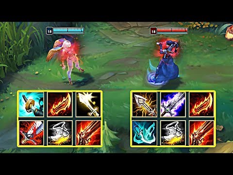 KAI'SA vs VAYNE FULL BUILD FIGHTS!