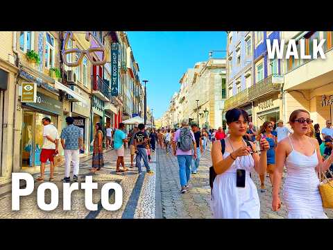 PORTO Walking Tour 2025 for Big TVs | Portugal City Walks with Captions [4K/60fps]